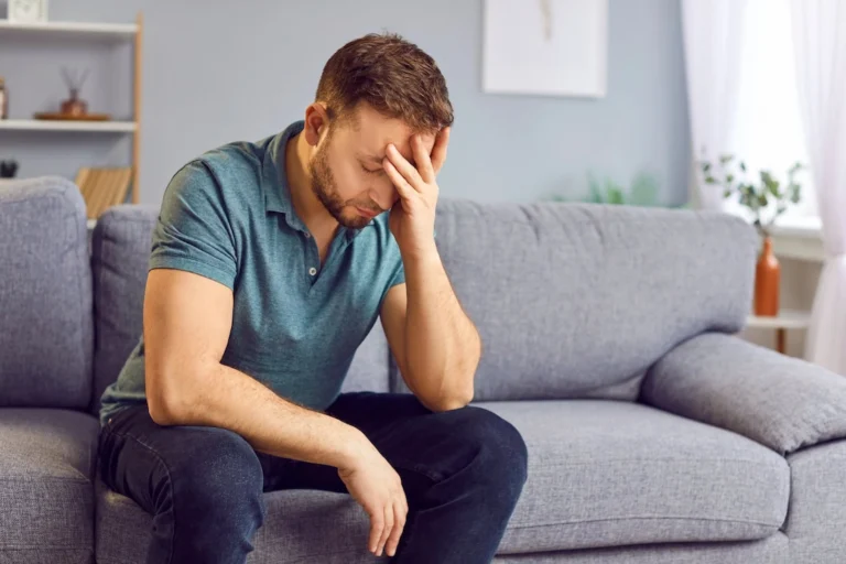 A person deals with a PTSD episode.